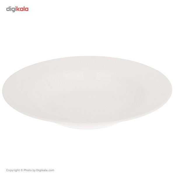 سرویس غذاخوری 102 پارچه چینی زرین ایران سری ایتالیا اف مدل White درجه یک