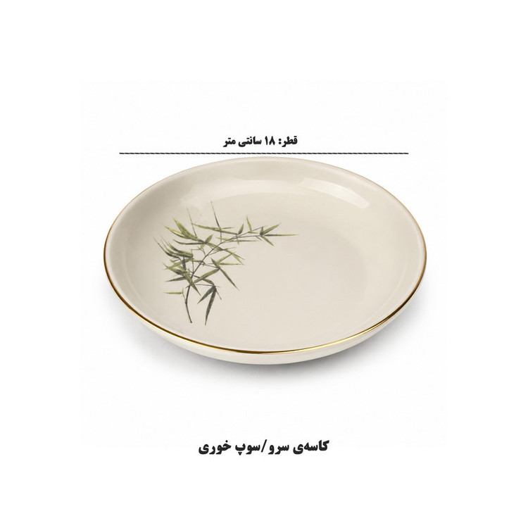 سرویس غذاخوری چینی، سرامیکی 27 پارچه 6 نفره اجار مدل Botany