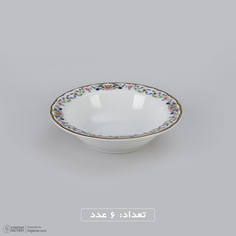 سرویس غذا خوری 28 پارچه چینی زرین ایران سری ایتالیا اف مدل Golestan 2 درجه عالی