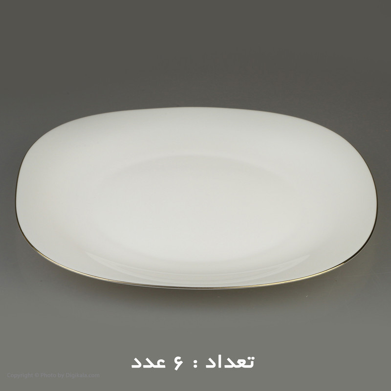 سرویس غذاخوری 26 پارچه دینو مدل مربع لب طلا