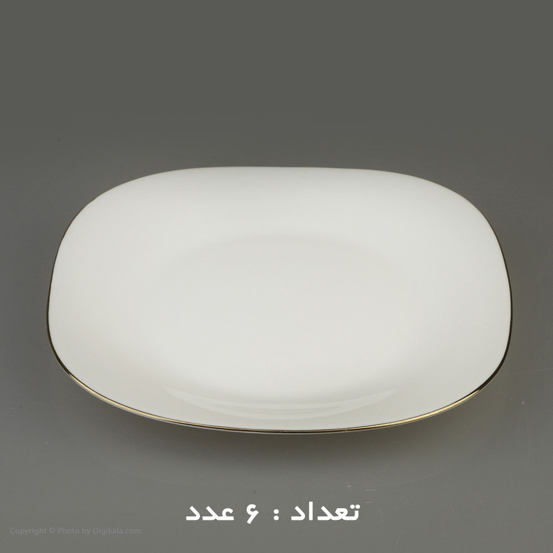 سرویس غذاخوری 26 پارچه دینو مدل مربع لب طلا