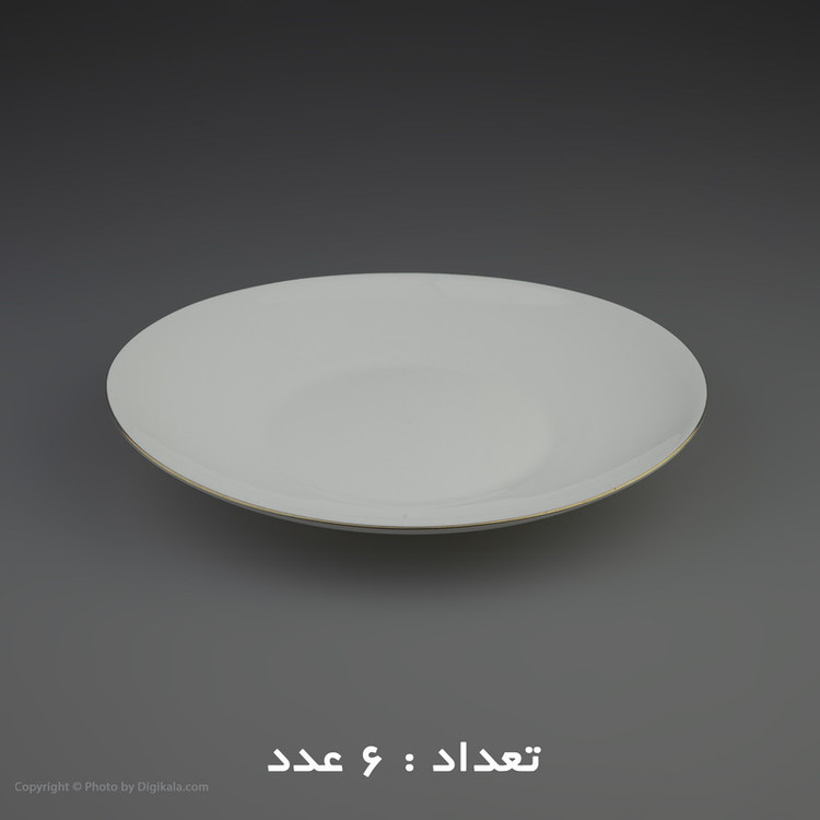 سرویس غذا خوری 26 پارچه مدل صدفی لب طلا
