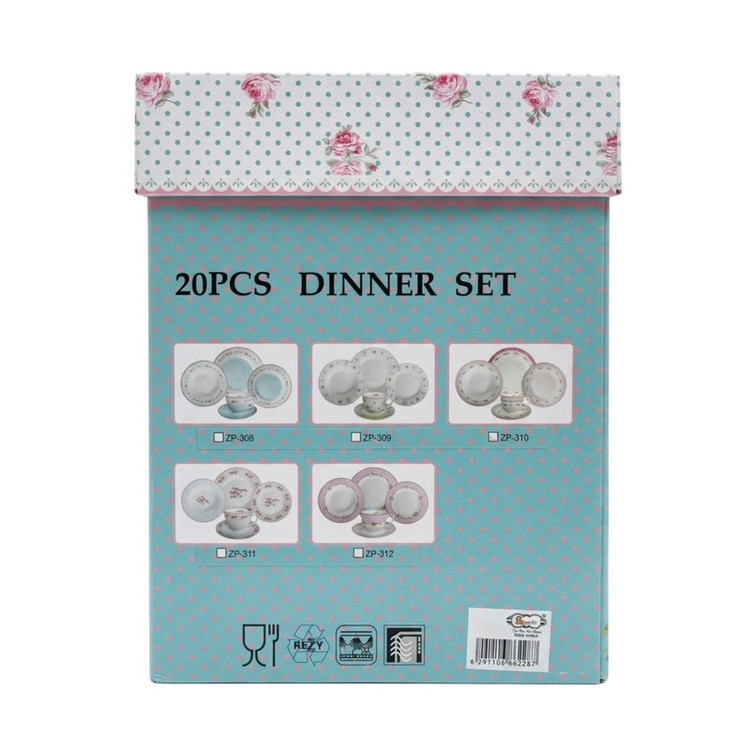 سرویس غذاخوری چینی 20 پارچه 4 نفره انجلا مدل ZP-312