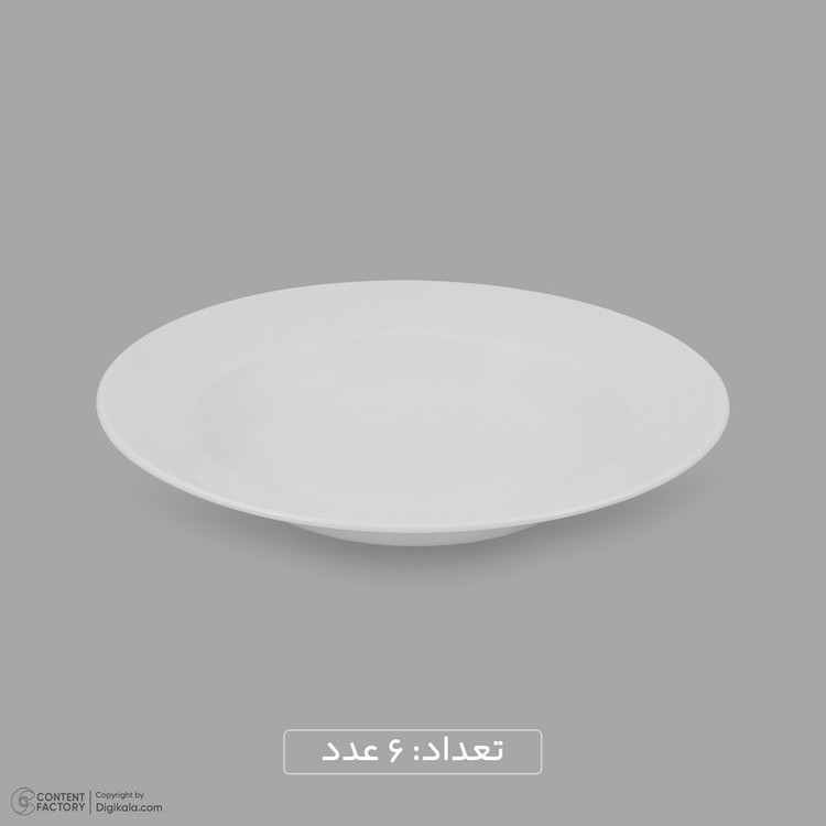 سرویس غذاخوری چینی 25 پارچه 6 نفره مقصود مدل دایره کد 006
