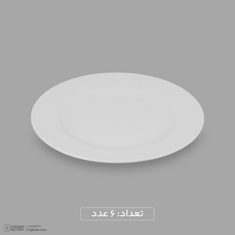 سرویس غذاخوری چینی 25 پارچه 6 نفره مقصود مدل دایره کد 002
