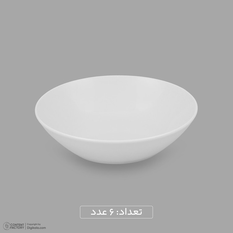 سرویس غذاخوری چینی 25 پارچه 6 نفره مقصود مدل دایره کد 002