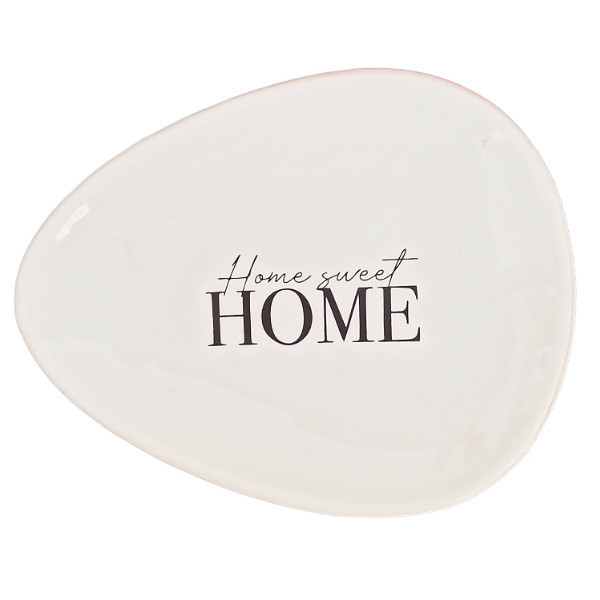 بشقاب مدل مثلثی home sweet مجموعه 6 عددی