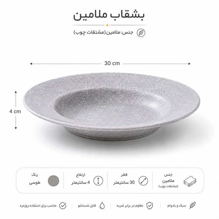 بشقاب غذاخوری لرد مدل P1250