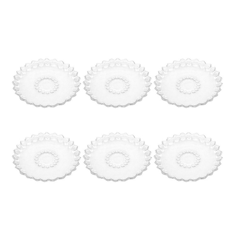 پیش دستی شیشه و بلور اصفهان مدل یاقوت کد 803 بسته 6 عددی
