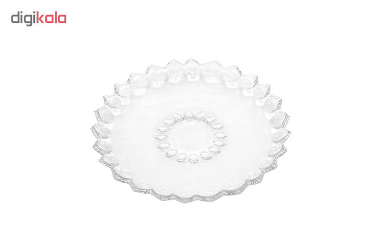 پیش دستی شیشه و بلور اصفهان مدل یاقوت کد 803 بسته 6 عددی