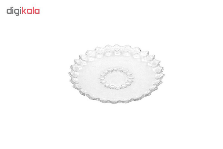 پیش دستی شیشه و بلور اصفهان مدل یاقوت کد 803 بسته 6 عددی