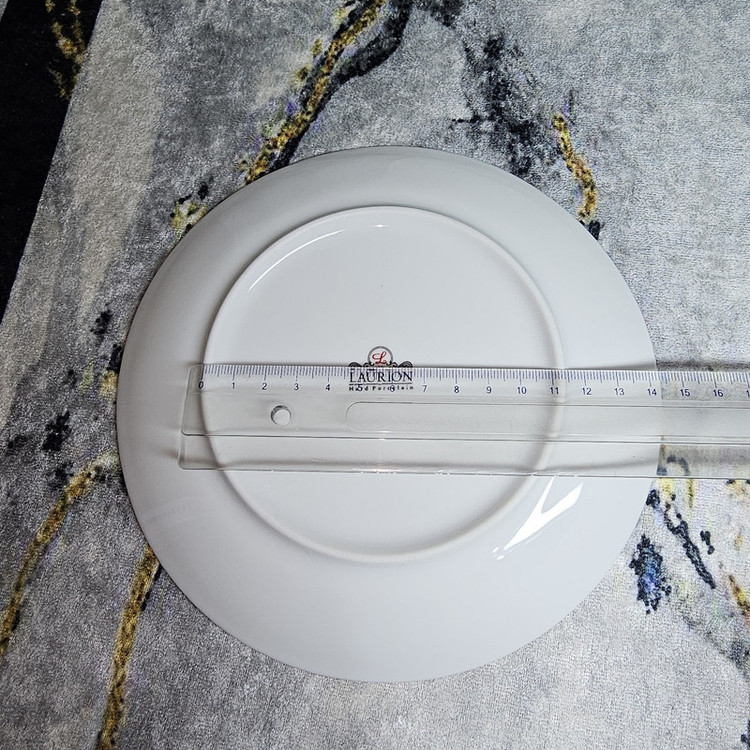 پیش دستی شیرینی خوری مدل تخت 19 خط طلا کد 360015 مجموعه 6 عددی