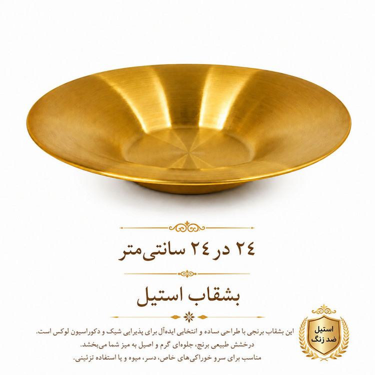 بشقاب غذا خوری مدل استیل کد 33139