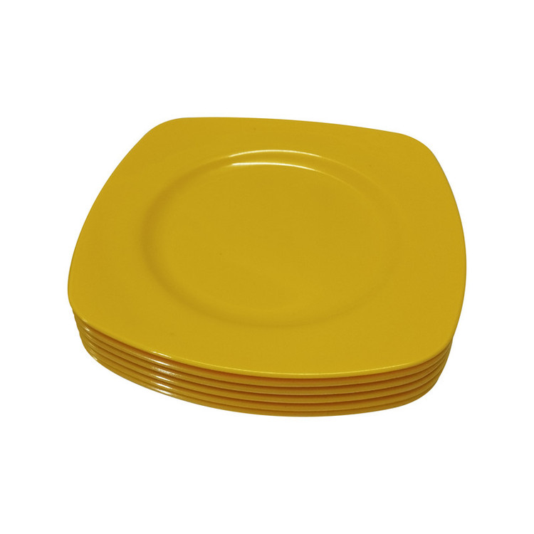 بشقاب میوه خوری مدل نشکن کد colored مجموعه 6 عددی
