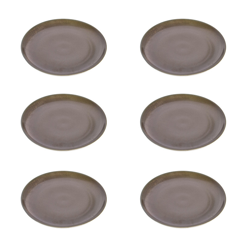 بشقاب غذاخوری بی.وی.کی طرح OLIVE کد 455206 مجموعه 6 عددی