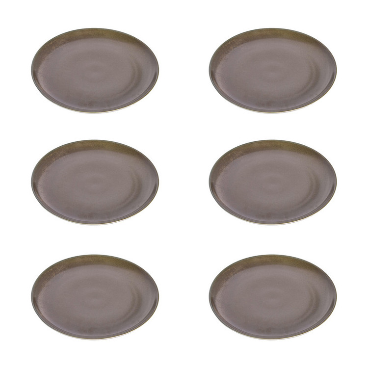 بشقاب غذاخوری بی.وی.کی طرح OLIVE کد 455206 مجموعه 6 عددی
