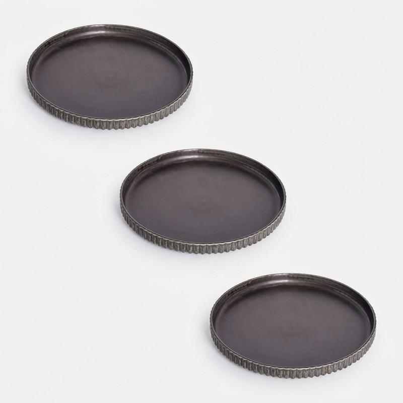 بشقاب غذاخوری بی.وی.کی طرح OLEN کد 455421 مجموعه 3 عددی