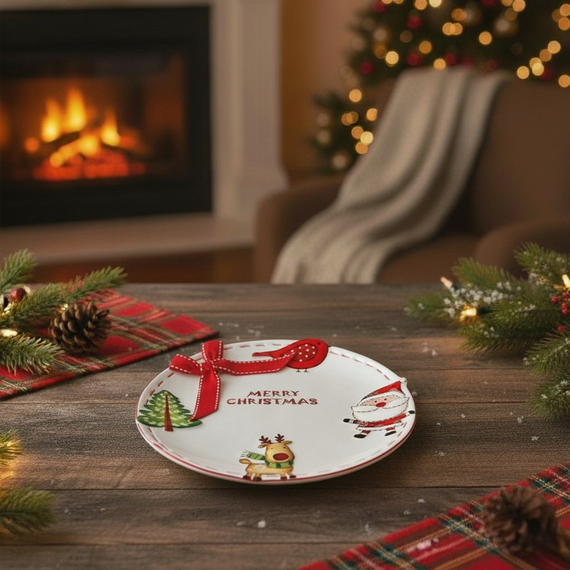 پیش دستی طرح کریسمس مدل Santa کد 210