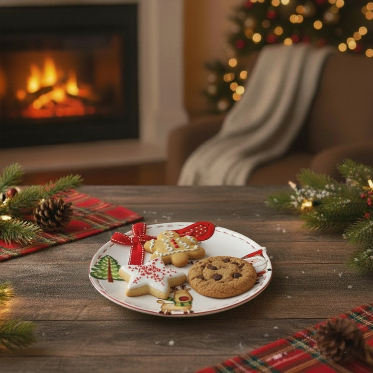 پیش دستی طرح کریسمس مدل Santa کد 210