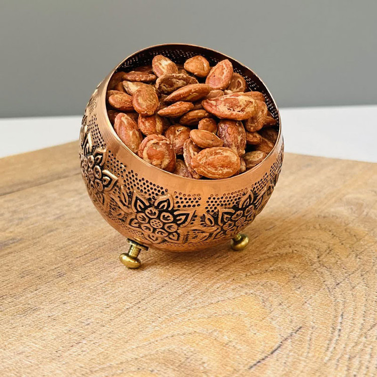 کاسه مسی مدل گوی سه پایه کد ZH245.6