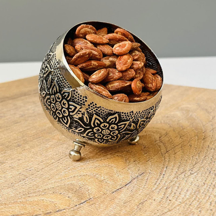 کاسه مسی مدل گوی سه پایه کد ZH245.6