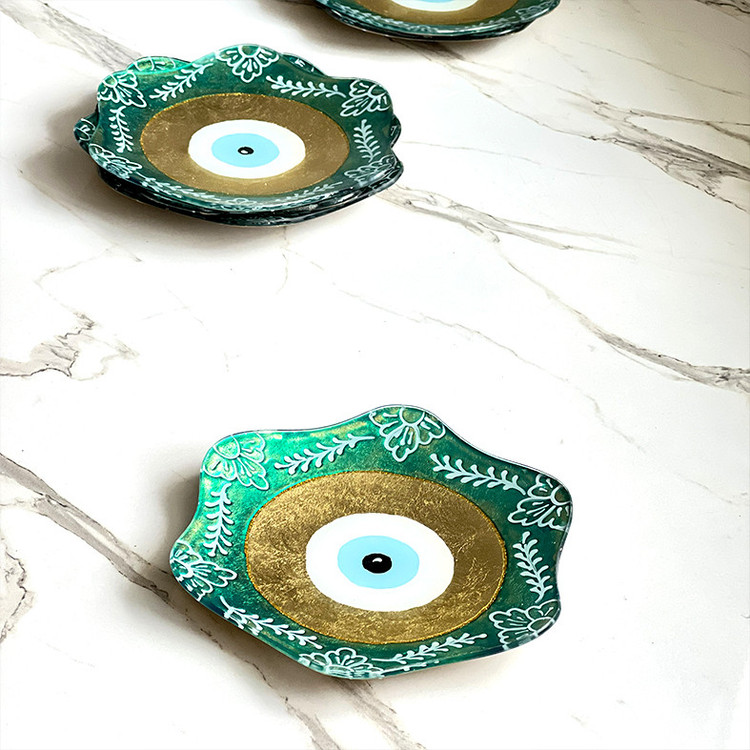 بشقاب میوه خوری مدل دالبر کد 01 بسته شش عددی