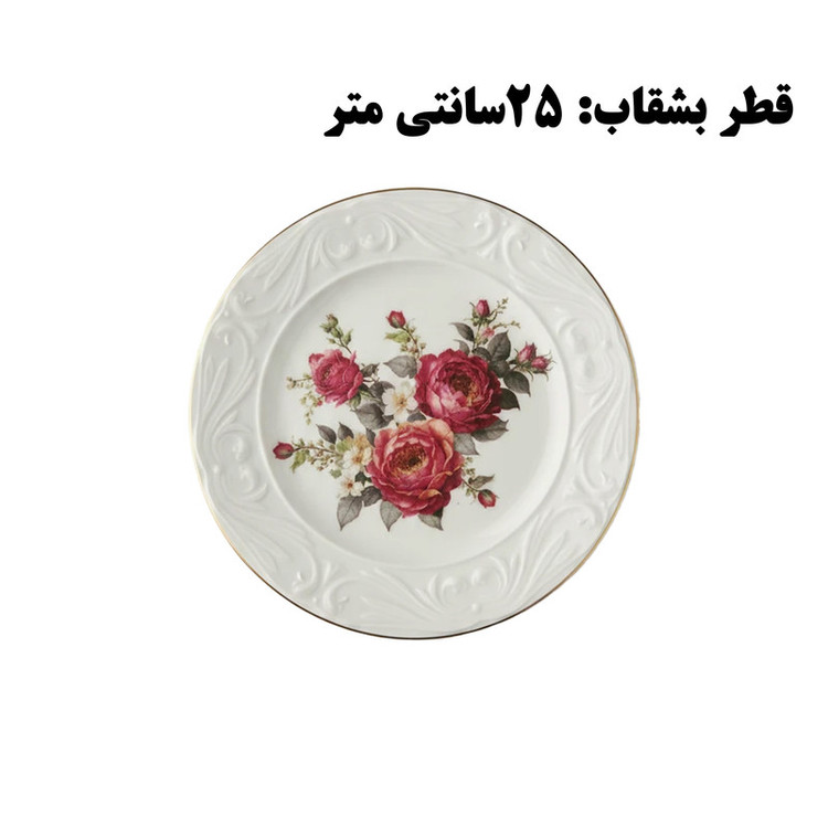 بشقاب غذاخوری گونول مدل AMELIE SERAMIK مجموعه 6 عددی