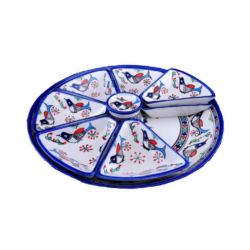 اردور خوری مدل مرغی رنگی مجموعه 9 عددی
