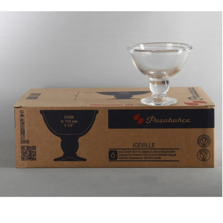 بستنی خوری پاشاباغچه مدل آیس ویل گرد 51098 بسته شش عددی