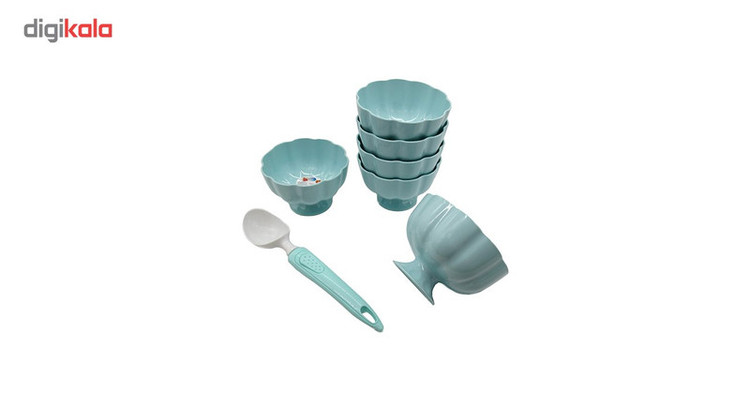 بستنی خوری استیلو مدل KH-024 مجموعه 7 عددی