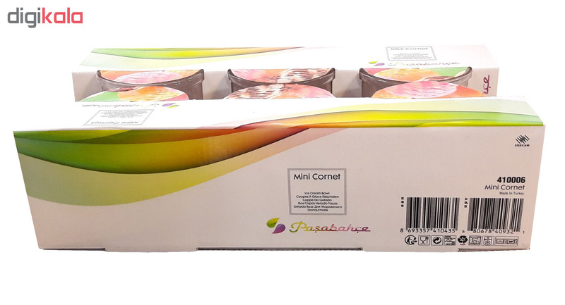 بستنی خوری پاشاباغچه مدل Mini Cornet کد 410006 بسته 6 عددی