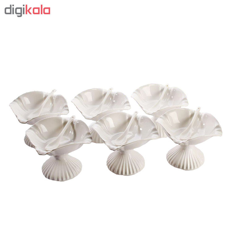بستنی خوری طرح امپراطور مدل آمیتیس بسته 6 عددی