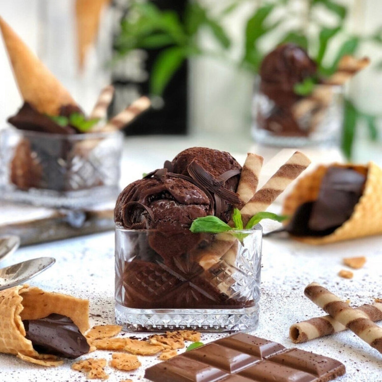 بستنی خوری پروتی مدل مربع تراشدار بسته 6 عددی