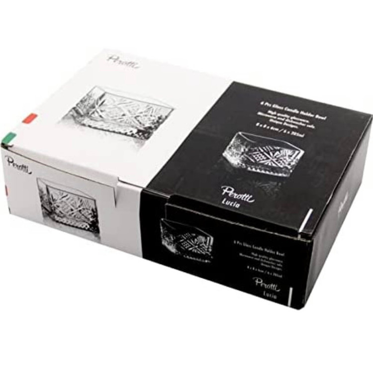 بستنی خوری پروتی مدل مربع تراشدار بسته 6 عددی