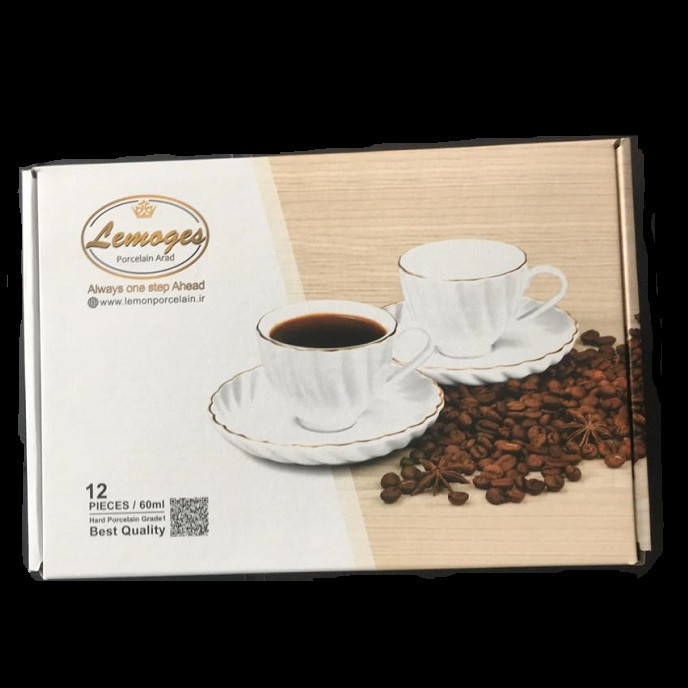 سرویس قهوه خوری 12 پارچه لمونژ کد 01