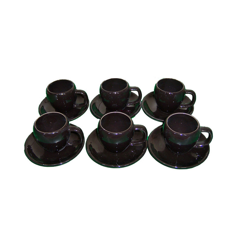 ست فنجان و نعلبکی 12 پارچه مدل 1Color