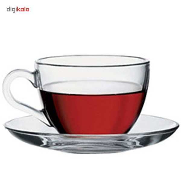 ست فنجان و نعلبکی پاشاباغچه مدل Bisik 97948 - بسته 6 عددی