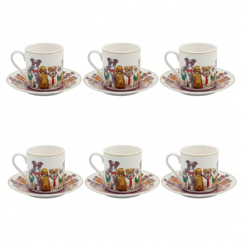 سرویس قهوه خوری 12 پارچه 6 نفره کاراجا مدل Latli