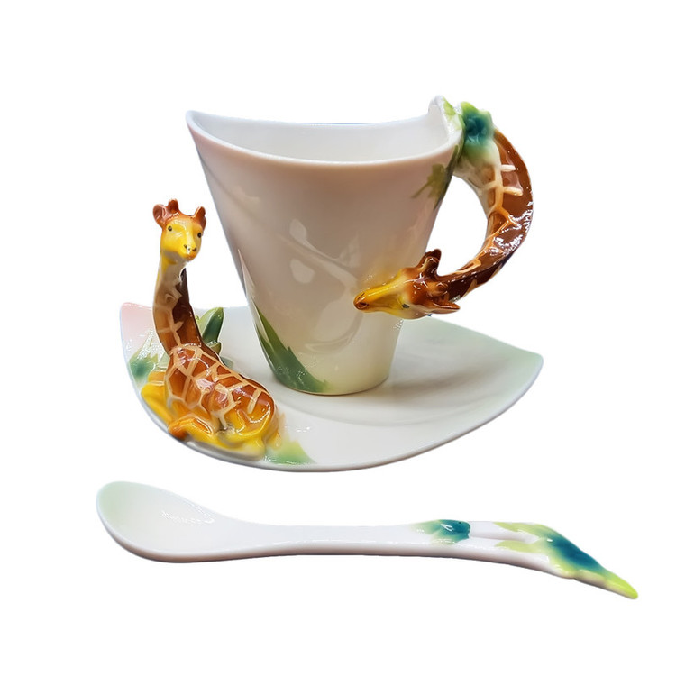 سرویس چای خوری 23 پارچه طرح زرافه کد 10198