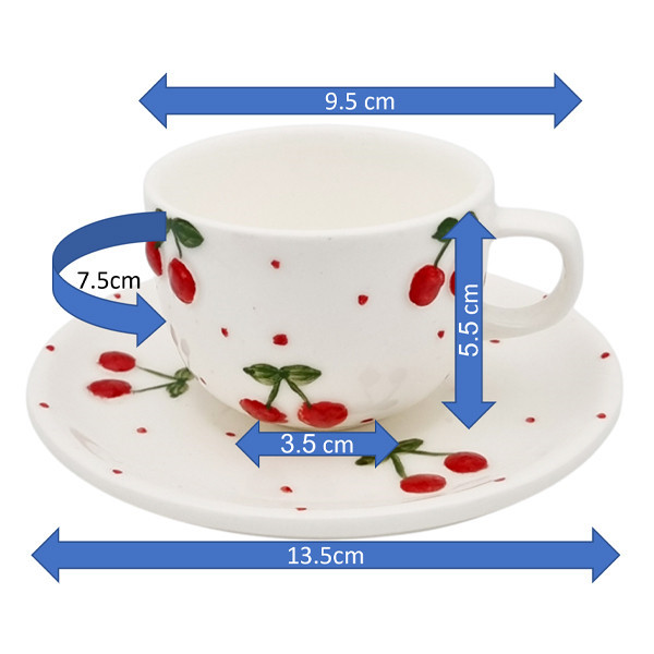 سرویس چای خوری 9 پارچه مناسب برای 2 نفره مدل پانیز کد 2426P9xalb