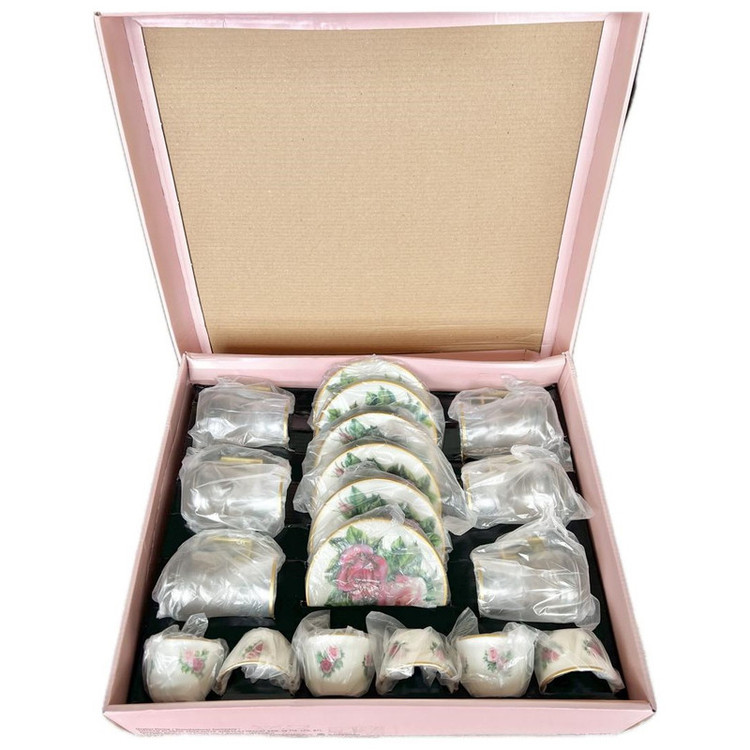 سرویس چای خوری 18 پارچه تویگار مدل Rose White