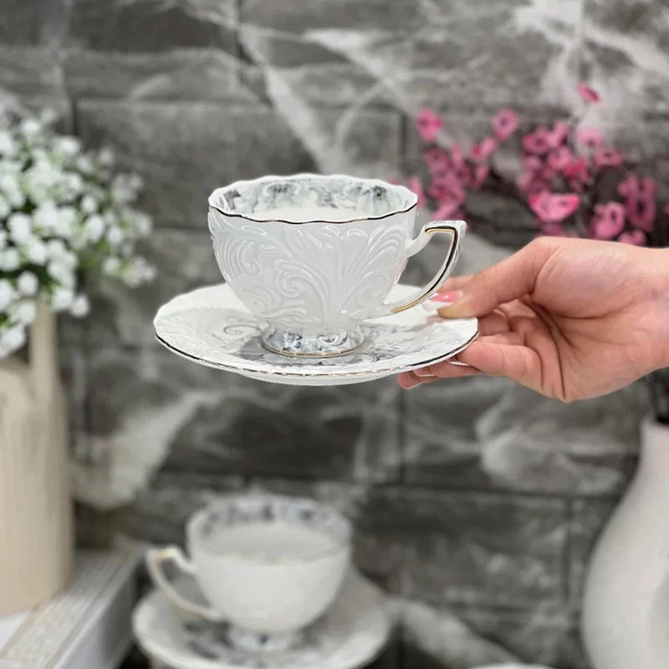 سرویس چای خوری 6 پارچه 3 نفره شاهین مدل SHN_1