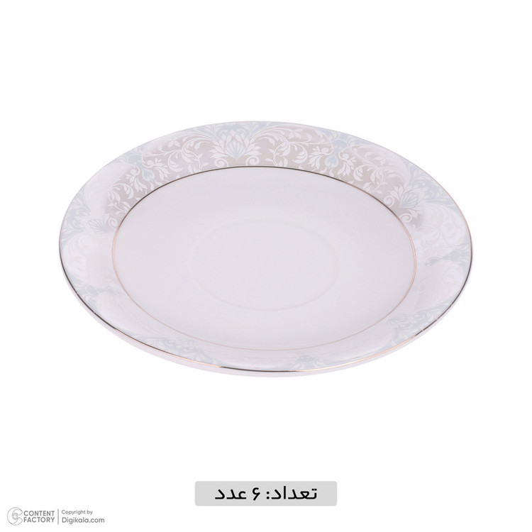 سرویس چای خوری 12 پارچه چینی مقصود طرح مونالیزا مدل دانمارکی ورژن 2