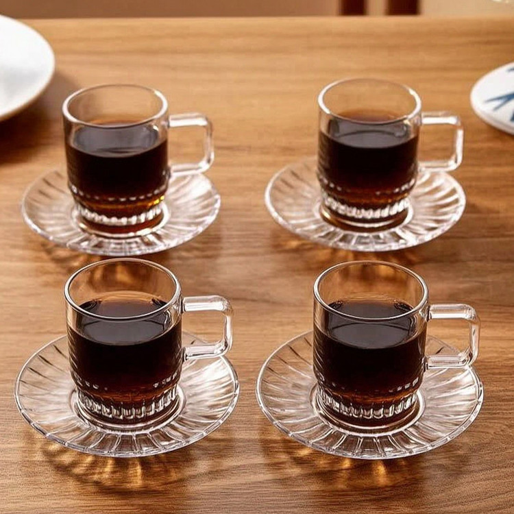 ست فنجان و نعلبکی 12 پارچه مناسب برای 6 نفر دلی مدل Tea and coffee
