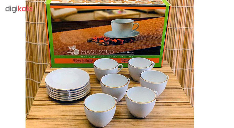 سرویس چای خوری 12 پارچه مقصود مدل CA12