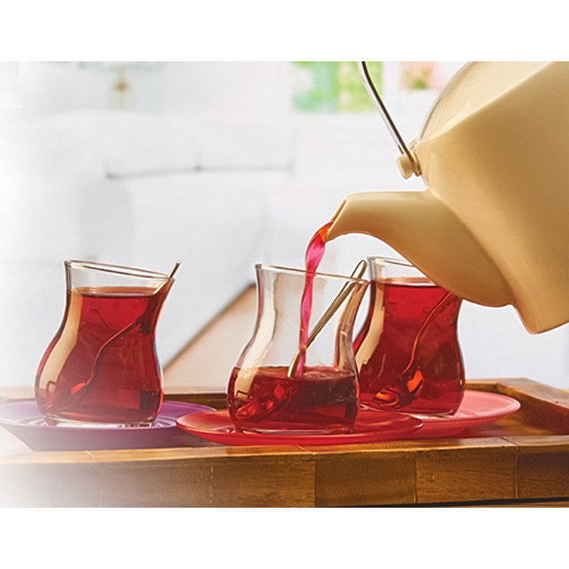 ست فنجان و نعلبکی 12 پارچه پاشاباغچه مدل KOZAN کد 96300