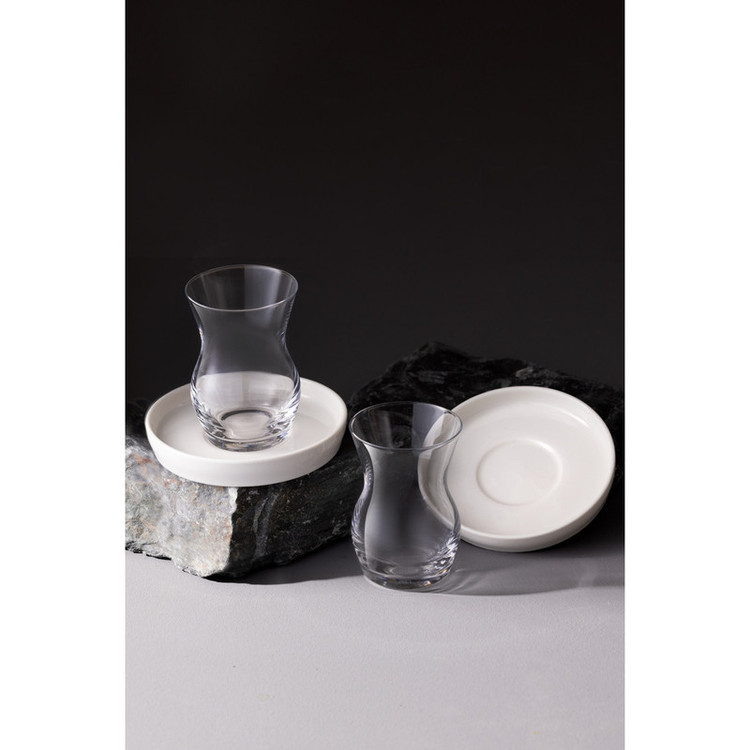 ست فنجان و نعلبکی 12 پارچه کاراجا مدل Sarıyer Design