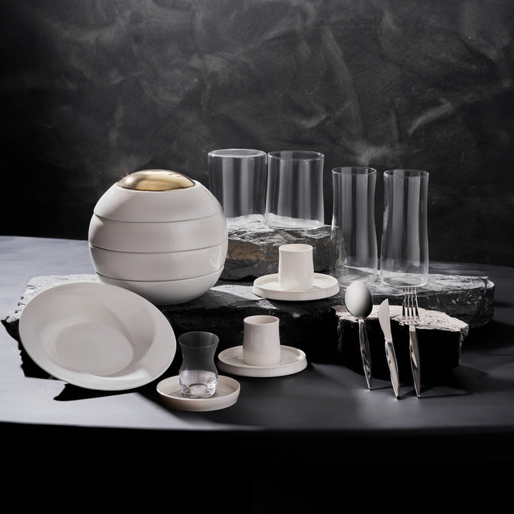 ست فنجان و نعلبکی 12 پارچه کاراجا مدل Sarıyer Design