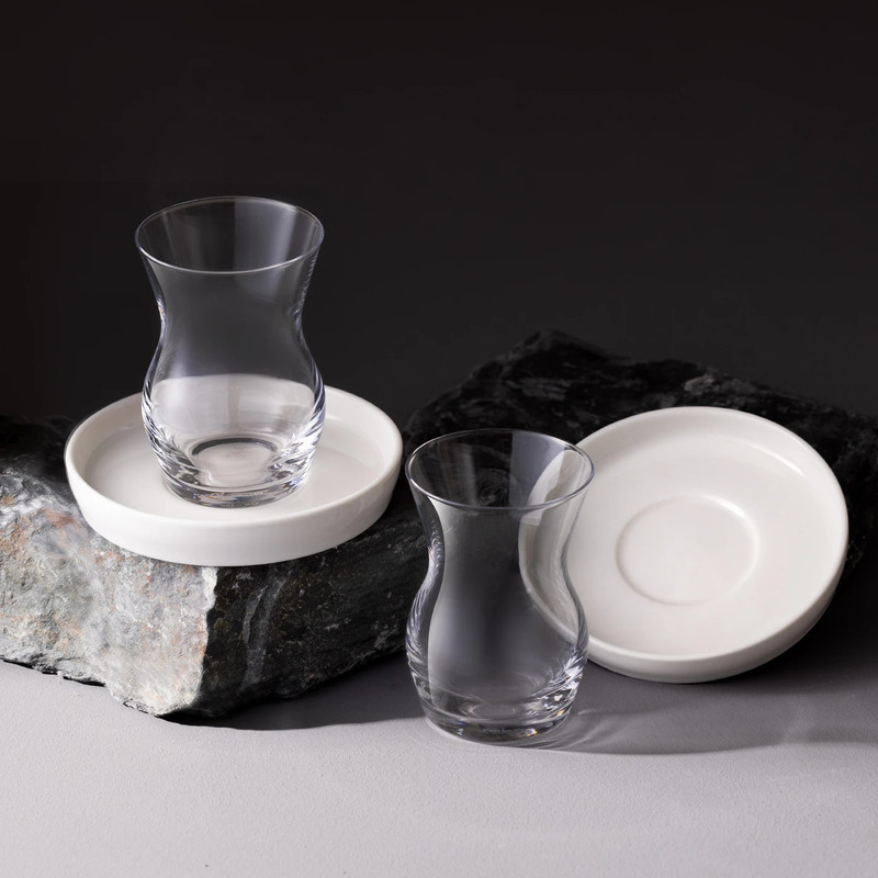 ست فنجان و نعلبکی 12 پارچه کاراجا مدل Sarıyer Design