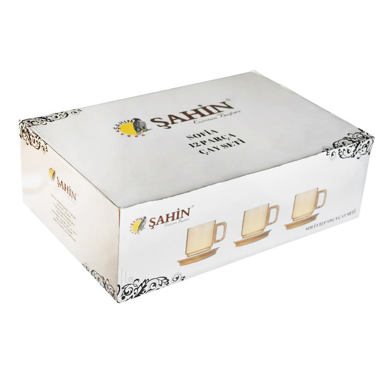 سرویس چای خوری 12 پارچه 6 نفره شاهین مدل SHN_120